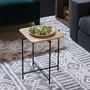 Hanah Home Mesa de Centro Shb-005 de Madera y Metal